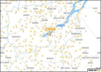 map of Ziāda