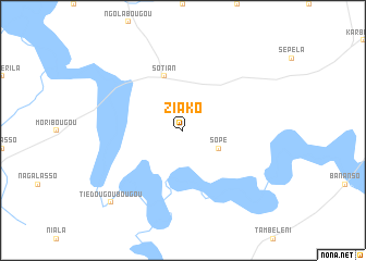 map of Ziako