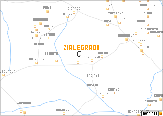 map of Zialégraoa