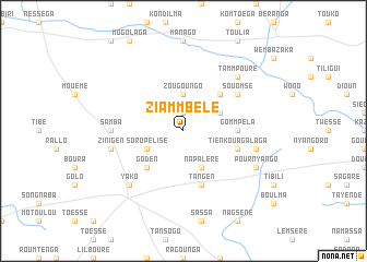 map of Ziammbélé