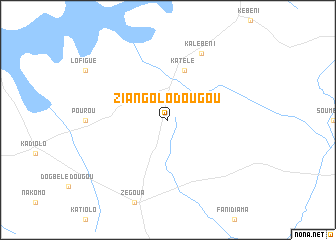 map of Ziangolodougou