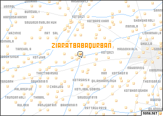 map of Ziārat Bāba Qurbān