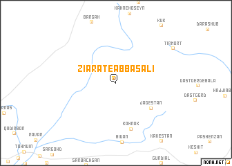 map of Zīārat-e ‘Abbās ‘Alī