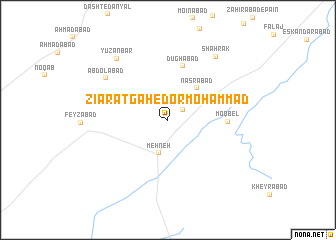 map of Zīāratgāh-e Dor Moḩammad