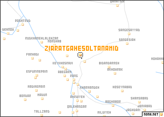 map of Zīāratgāh-e Solţān \