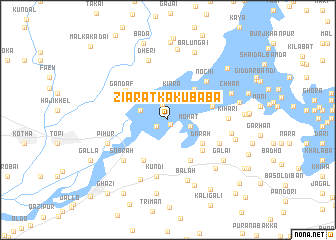 map of Ziārat Kāku Bāba