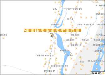 map of Ziārat Muhammad Husain Shāh