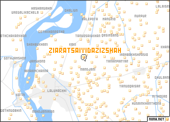 map of Ziārat Saiyid Aziz Shāh