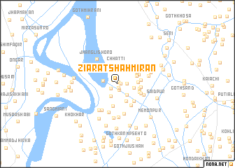 map of Ziārat Shāh Mirān