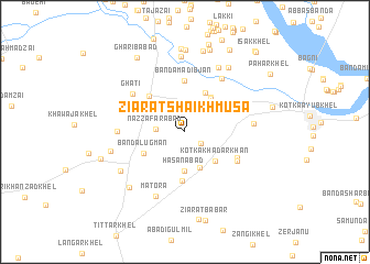 map of Ziārat Shaikh Mūsa