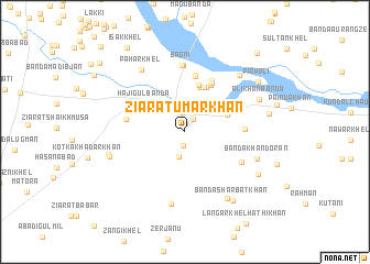 map of Ziārat Umar Khān