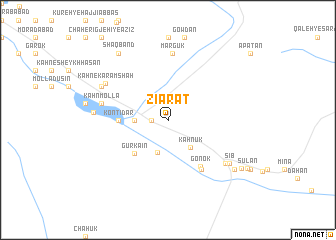 map of Zīārat