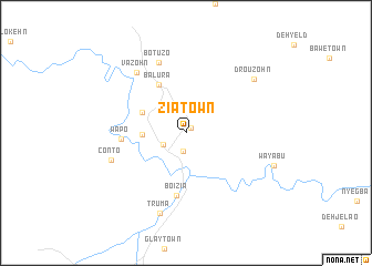 map of Zia Town