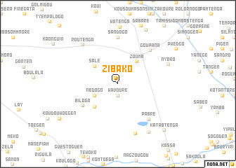 map of Zibako