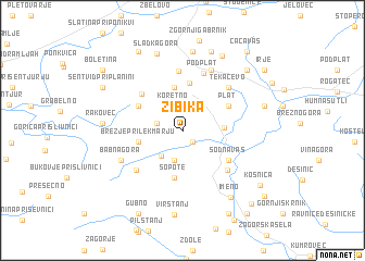 map of Zibika