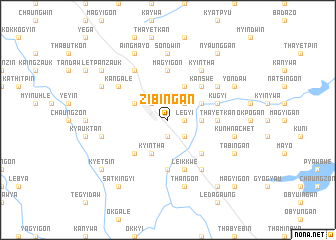 map of Zibingan