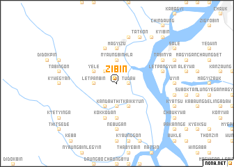 map of Zibin