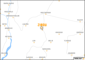 map of Zibou