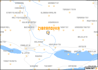 map of Zibranovka