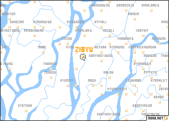 map of Zibyu