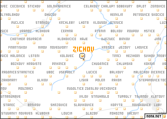 map of Zichov