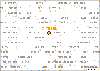 map of Zichtow