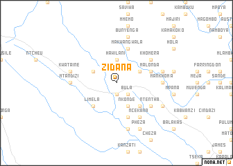 map of Zidana