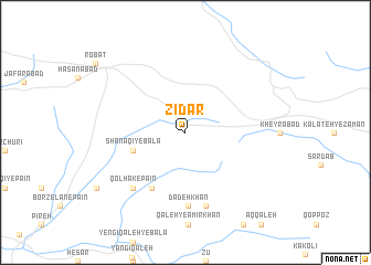 map of Zīdar