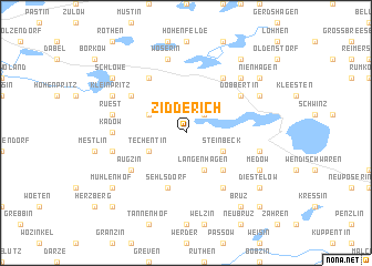 map of Zidderich