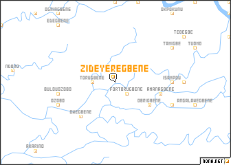 map of Zideyeregbene