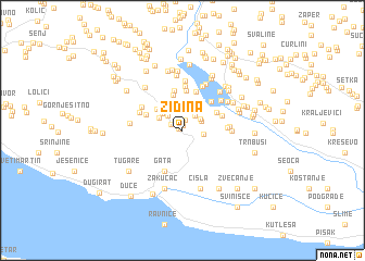 map of Zidina