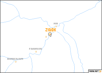 map of Zidok