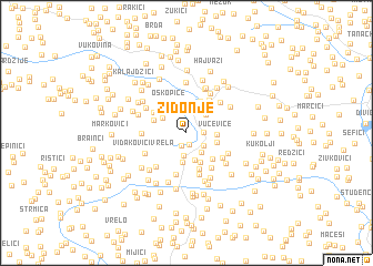 map of Zidonje