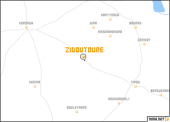 map of Zidou Touré