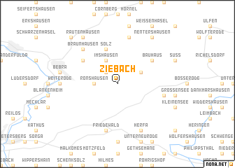 map of Ziebach