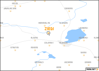 map of Ziedi