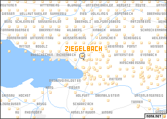 map of Ziegelbach