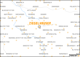 map of Ziegelhäuser