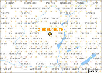 map of Ziegelreuth