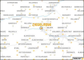 map of Ziegelrode