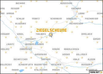 map of Ziegelscheune