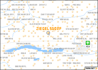 map of Ziegelsdorf