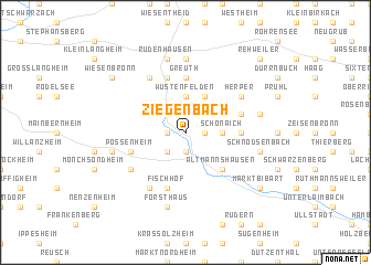 map of Ziegenbach