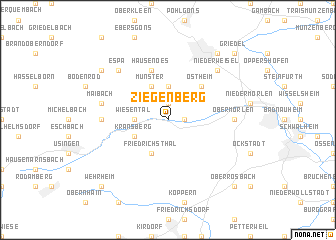 map of Ziegenberg