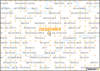 map of Ziegenhain