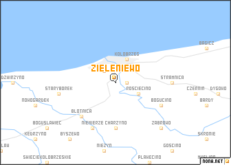 map of Zieleniewo
