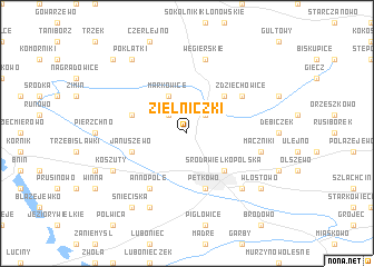 map of Zielniczki