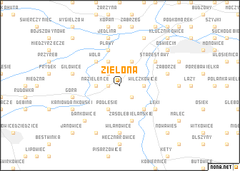 map of Zielona