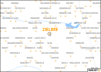 map of Zielone