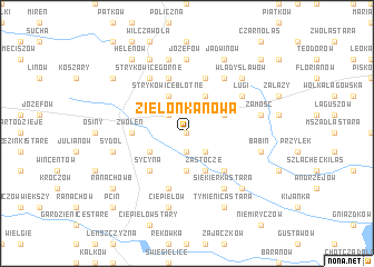 map of Zielonka Nowa